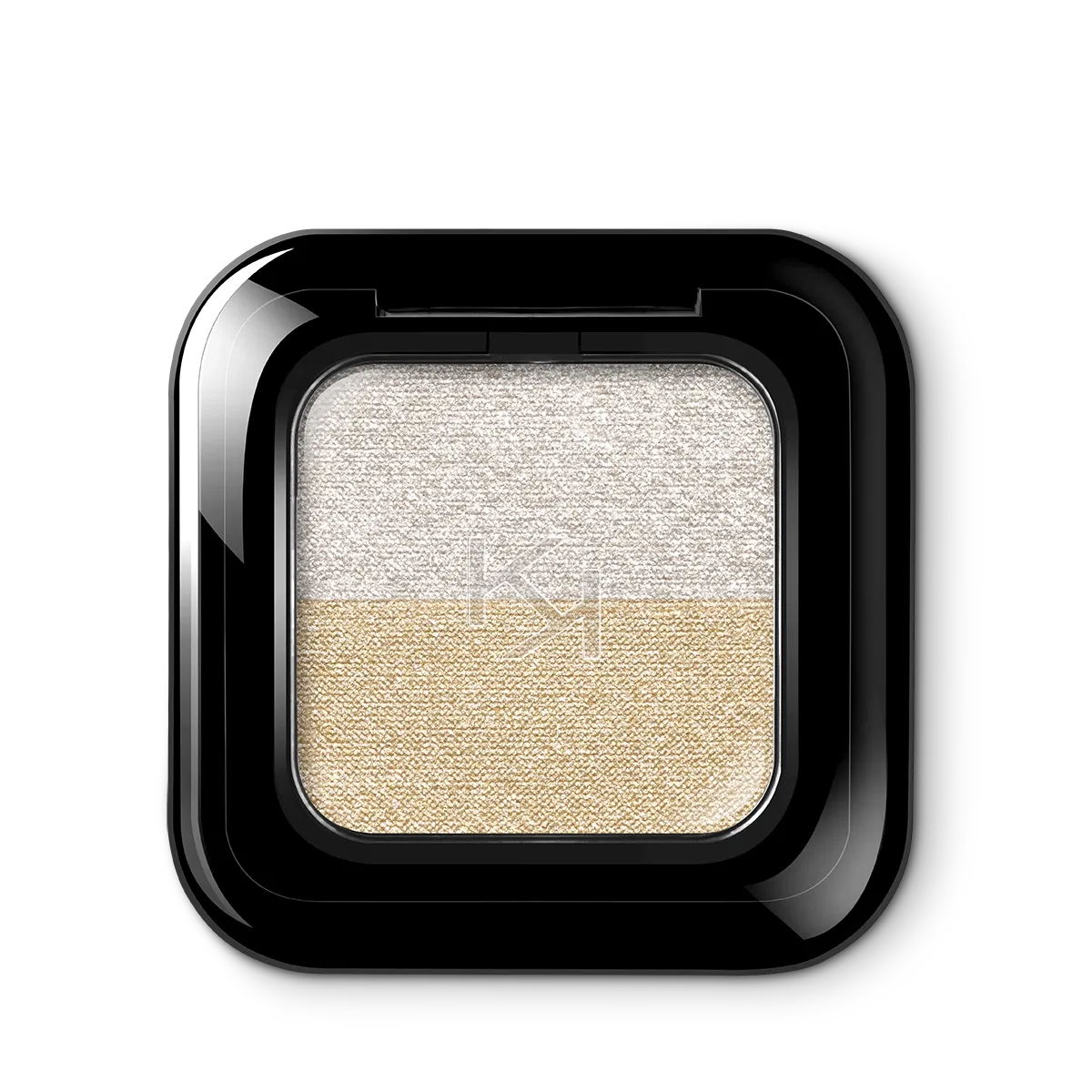 bright duo eyeshadow-01 Metallic White / True Gold